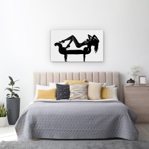 Tablou canvas - Kinky Boots, Canapea, Femeie, Abstract, Par, Studio, 50 x 80 cm - Img 3
