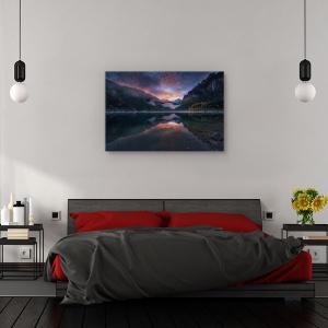 Tablou canvas - Lacul Gosausee II, Peisaj, Hallstatt, Austria, Fiord, 80 x 120 cm - Img 3