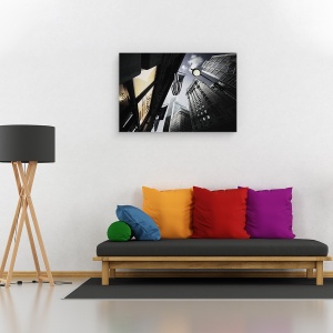 Tablou canvas - Lampile Sperantei In Amurg, Arhitectura, Steag, 40 x 60 cm - Img 2