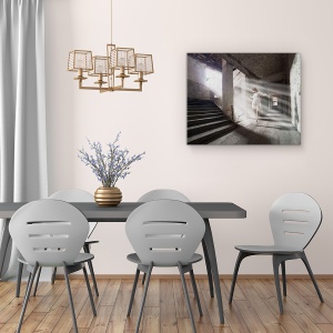 Tablou canvas - Lasa Viata Sa Mearga Mai Departe, Arhitectura, Emotie, Sentiment, 60 x 75 cm - Img 4