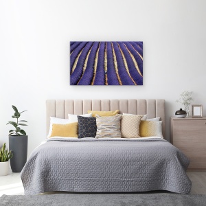 Tablou Canvas - Lavanda, Abstract, Albastru, Franta, Provence, 50 x 80 cm - Img 3