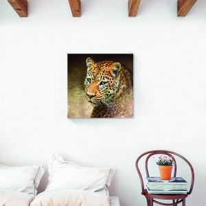 Tablou canvas leopard în nuanțe moderne pentru decor interior