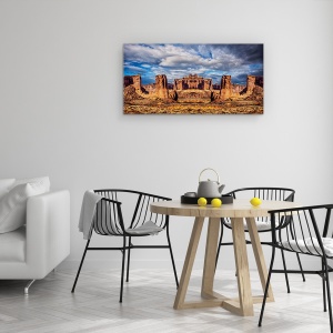 Tablou Canvas - Lost City Of Gold, Fantezie, Sua, Peisaj, Compozit, 50 x 100 cm - Img 3