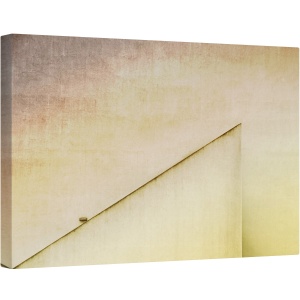 Tablou canvas - Lumina Lampii, Galben, Abstract, Triunghi, Zid, Margine, Textura, 60 x 90 cm