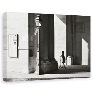 Tablou canvas - Lumina Si Umbra, Paris, Strada, Oameni, Arhitectura, Franta, 60 x 90 cm