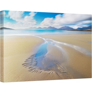 Tablou canvas - Luskentyre, Plaja, Mare, Ocean, Curent, Nisip, Coasta, 60 x 90 cm