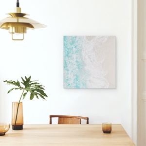 Tablou canvas - Mare, Nisip, Intalnire, 60 x 60 cm - Img 4