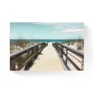 Tablou Canvas - Mare, Valuri, Plaja, Nisip, Vacanta, Caldura, Soare, Pod, 60 x 90 cm
