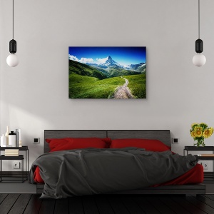Tablou canvas - Matterhorn II, Peisaj, Munte, Drum, Varf, 80 x 120 cm - Img 3