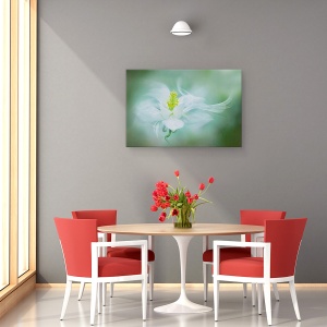 Tablou canvas - Mistic, Floare, Alb, Prim-Plan, Primavara, 60 x 90 cm - Img 4