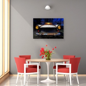 Tablou canvas - Morris, Noapte, Masina, Masina Clasica, Perspectiva, 60 x 90 cm - Img 4