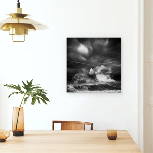 Tablou canvas - Muro Time, Far, Peisaj Marin, Intuneric, Punct, 60 x 60 cm - Img 4
