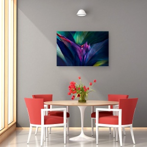 Tablou canvas - Natura, Flori, Petale Retro, Pictura, 60 x 90 cm - Img 4