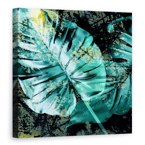 Tablou canvas - Natura, Frunza, Galben-Verde, Pictura, 60 x 60 cm