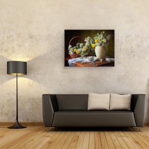 Tablou Canvas - Natura Moarta Alba, 60 x 80 cm - Img 2