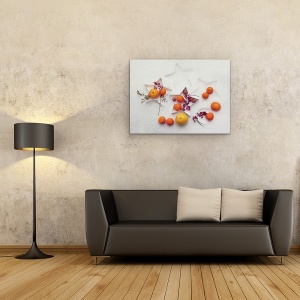 Tablou canvas - Natura Moarta In Zapada, Iarna, Sezon, Sezonier, Stea, 50 x 70 cm - Img 2