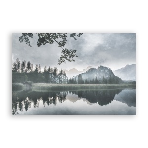 Tablou Canvas - Natura, Peisaj, Padure, Lac, Munte, 60 x 90 cm