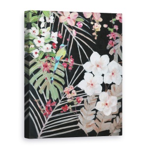 Tablou canvas - Natura, Plante, Frunze, Flori, Animal, Pasare, Pictura, 60 x 80 cm