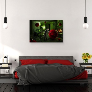 Tablou canvas - Nebunie De Craciun, Ireal, Bile, Acasa, Studio, 60 x 90 cm - Img 3