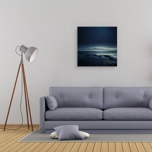 Tablou canvas - Noapte, Peisaj, Noapte, Stele, Stea, Cer, 60 x 60 cm - Img 2