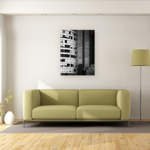 Tablou canvas - O Multime De Ferestre, Abstract, Arhitectura, Structura, 50 x 70 cm - Img 2