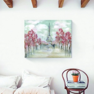 Tablou decorativ Paris toamnă pe canvas 60x75 cm