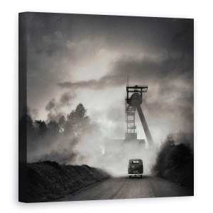Tablou canvas - Orasul Natal, Cereale, Granulat, Turn, Masina, Autobuz, 60 x 60 cm