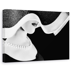 Tablou canvas - Orbitele lui Venus, Portret, Palarie, Femeie, Moda, 40 x 60 cm