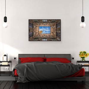 Tablou canvas - Palazzo Pubblico - Siena - Italia, Arhitectura, Gaura, Vedere, Turn, Cer, 40 x 60 cm - Img 3