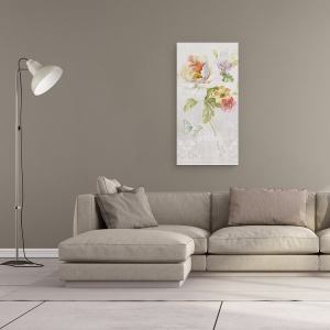 Tablou canvas - Panou de flori textile II, 50 x 100 cm - Img 2
