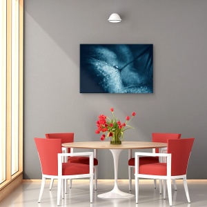 tablou decorativ canvas cu păpădie albastră
