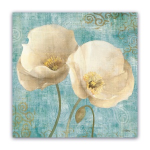 Tablou Canvas - Papadii, Vintage, Alb 60 x 60 cm