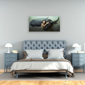 Tablou canvas - Pasnic, Pace, Emotie, Stare De Spirit, Sentiment, 50 x 100 cm - Img 3