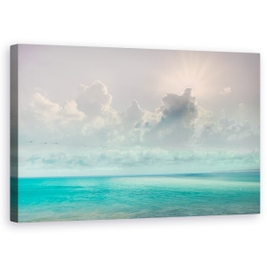 Tablou canvas - Peisaj, Natura, Mare, Raze De Soare, Pasari, 50 x 80 cm
