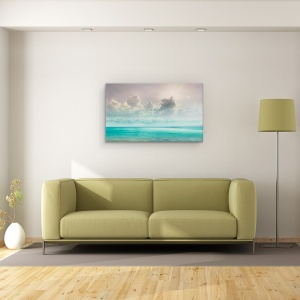 Tablou canvas - Peisaj, Natura, Mare, Raze De Soare, Pasari, 50 x 80 cm - Img 2