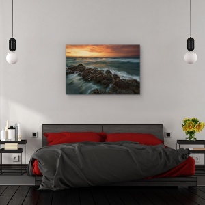 Tablou canvas - Peroulades..., Peisaj, Grecia, Corfu, Apus De Soare, 60 x 90 cm - Img 3