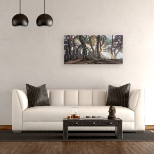 Tablou canvas - Pini, Raze, Padure, Pomi, Origini, Pin, 50 x 100 cm - Img 2