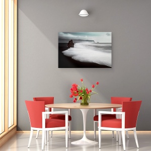 Tablou canvas - Plaja Neagra, Peisaj Marin, Surf, Nisip Negru, 60 x 90 cm - Img 4