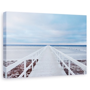 Tablou canvas - Podul, Peisaj, Suedia, Mare, Debarcader, 60 x 90 cm
