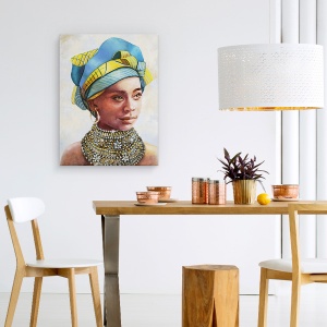 Tablou canvas - Portret African 1, 60 x 80 cm - Img 4