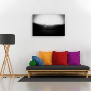 Tablou canvas - Portret, Graunte, Granulat, Alb-Negru, Balet, Balerina, 80 x 120 cm - Img 2