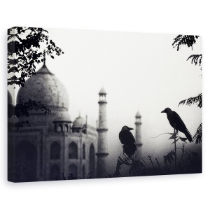 Tablou canvas - Poveste Despre Doi Indragostiti, India, Agra, Calatorie, Monument, Pasare, 60 x 90 cm