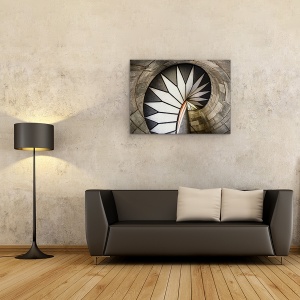 Tablou canvas - Privind Catre Sus, Wendeltreppe, Stuttgart, Scara, Circular, Castel, Altes, 50 x 70 cm - Img 2