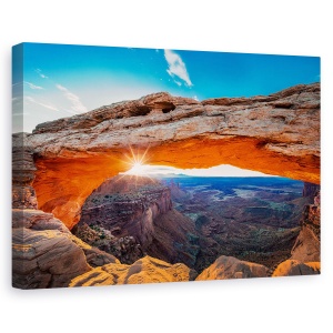 Tablou canvas - Rasarit La Mesa Arch, Canion, Peisaj, Parc National, 80 x 120 cm