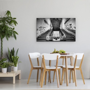 Tablou canvas - Regele Norocului, Decadent, Vechi, Urban, Beton, Rupt, 50 x 80 cm - Img 4