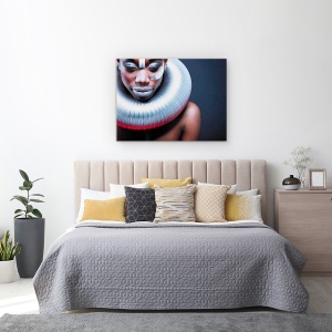 Tablou Canvas - Regina De Gheata, Portret, Moda, Metal, 50 x 70 cm - Img 3