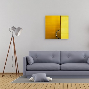 Tablou canvas - Roata, Aur, Deventer, Bicicleta, Galben, 60 x 60 cm - Img 2