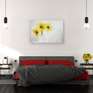Tablou canvas - Rudbeckia, Rudbeckia, Vara, Galben, Planta, Gradina, Floare, 60 x 90 cm - Img 2