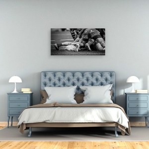 Tablou canvas - Rugby, Minge, Grup, Mana, Valencia, 50 x 100 cm - Img 3
