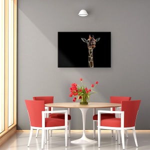 Tablou canvas - Salut, Girafa, La Roma, Italia, Animal, Gat, 40 x 60 cm - Img 4